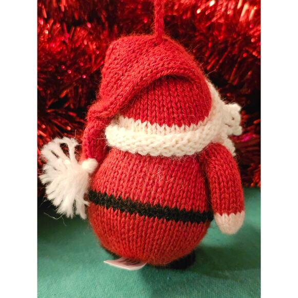 Mélange Collection Knit Santa Ornament Alpaca / Wool/ Acrylic Vintage Christmas - Picture 3 of 7